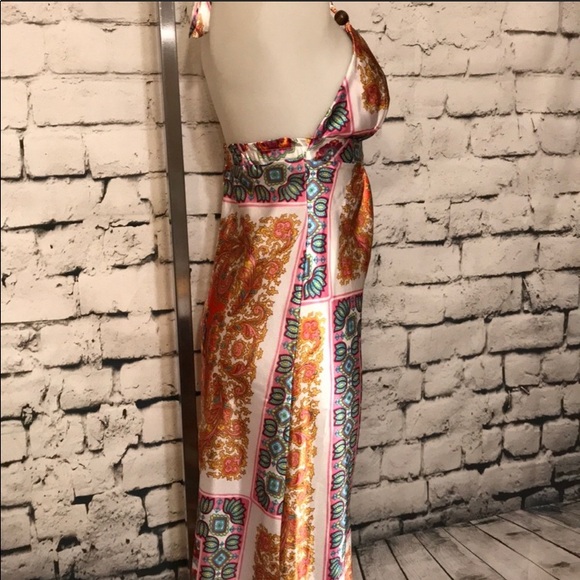 BoHo Satin Dress - Picture 6 of 7